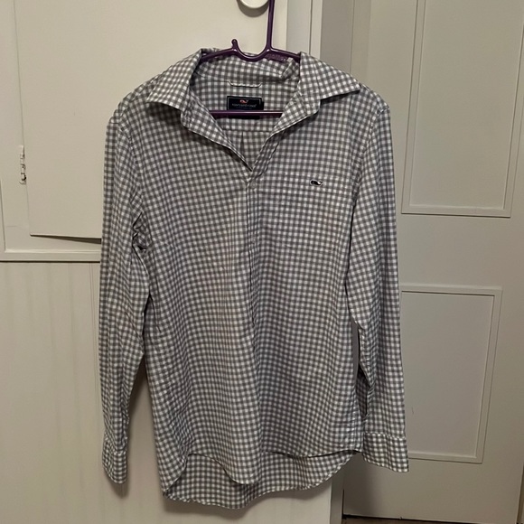 Ultimate Gray Vineyard Vines Performance Classic Fit Tucker Shirt - Picture 1 of 3